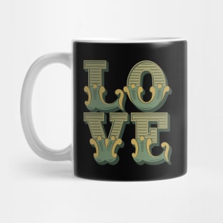 Love - Vintage Ornamental Letters. Mug